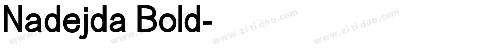 Nadejda Bold字体转换